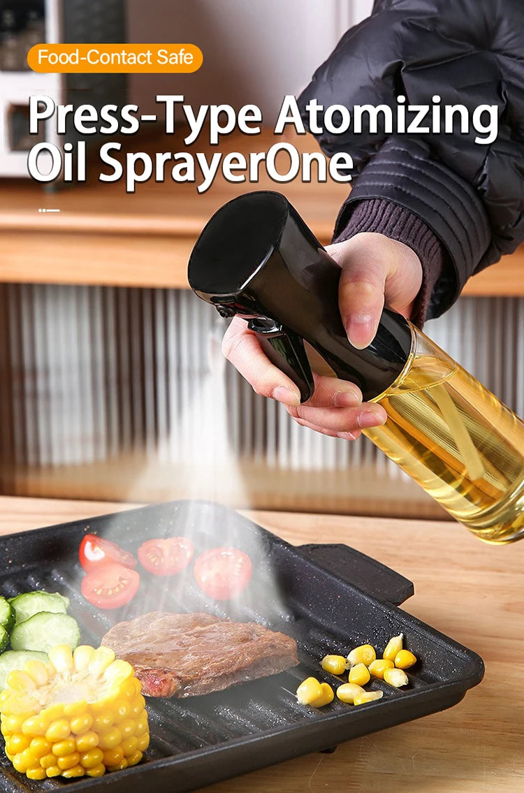 Food Grade Oil Spray Bottle for Cooking – Air Fryer, BBQ & Kitchen (200/300/500ml)