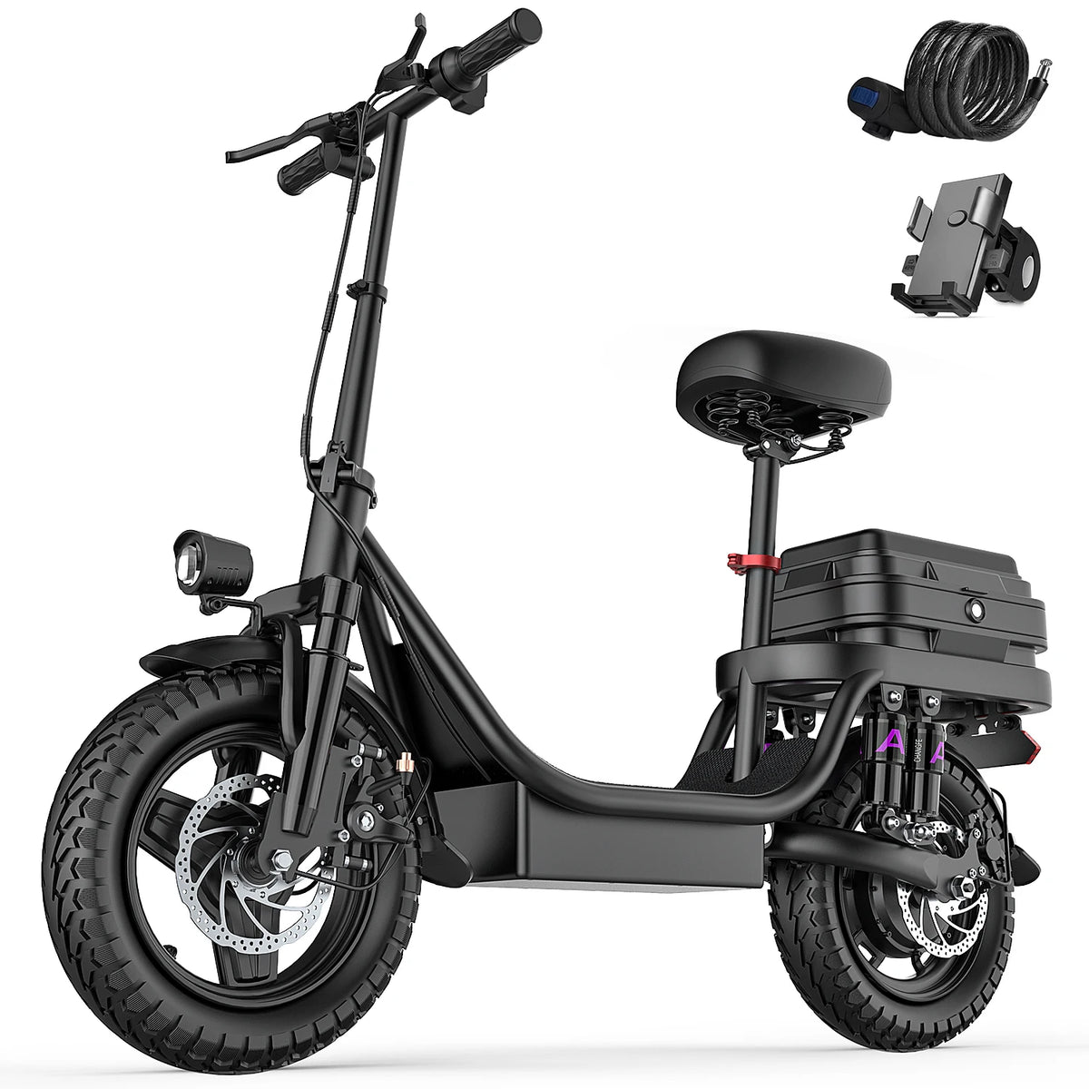 UPlee GQ8 Foldable Electric Bike – 500W 48V Fat Tire E-Bike for Adults