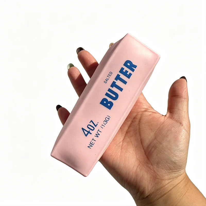 Butter Stick Squishy Stress Ball Fidget Toy Crunchy Squeeze round Blocks Anti Stress ASMR Hand Relaxation Gift for Stress Reli