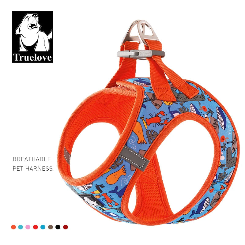 Truelove No-Pull Dog Harness – Soft Mesh, Reflective & Adjustable for Small to Medium Dogs