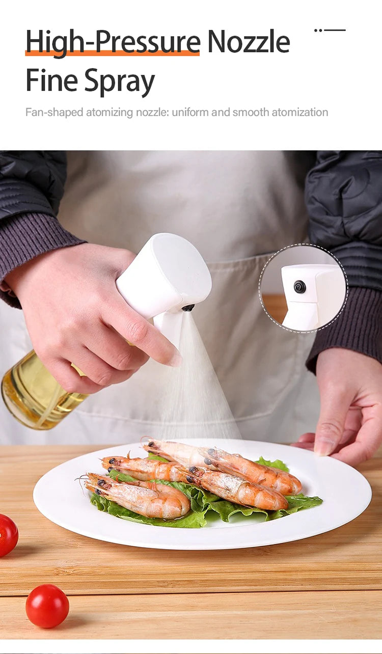 Food Grade Oil Spray Bottle for Cooking – Air Fryer, BBQ & Kitchen (200/300/500ml)