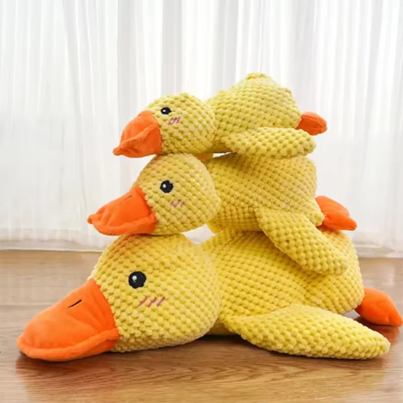 Dog Toy Stomping Duck Bite Resistant Grinding Teeth Cleaning Large Dog Interactive Entertainment Puppy Boredom Pet Plush Toy
