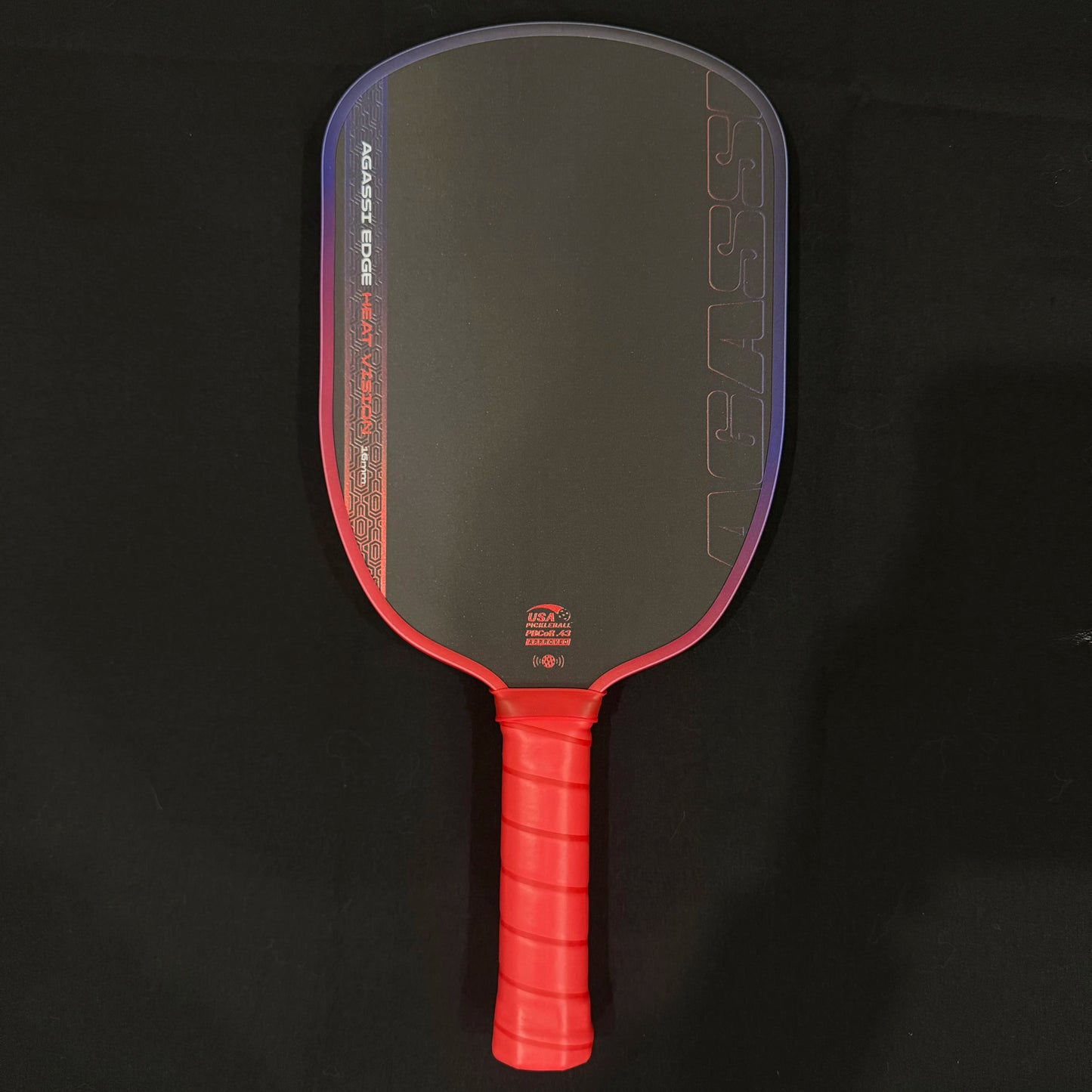 Agassi Pro IV 16mm Pickleball Paddle – T700 Carbon Fiber, TFP Foam Core, Spin & Control
