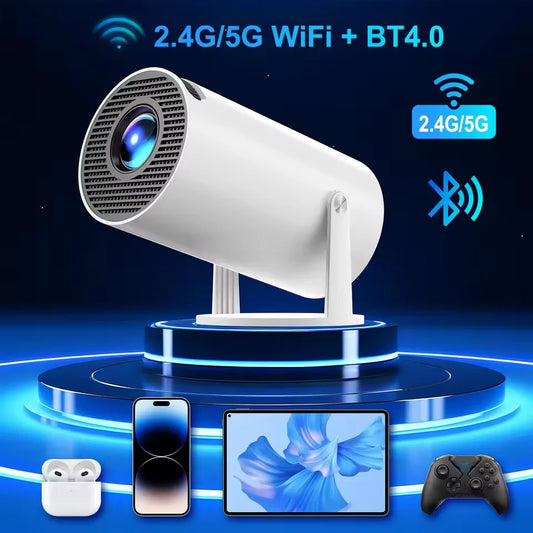 HY300A Smart Mini Projector – Android 9.0, WiFi Streaming & 1080P for Movie Nights Anywhere