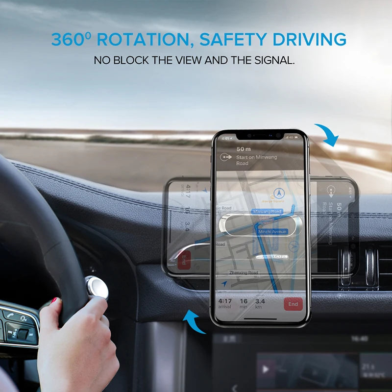 Magnetic Car Phone Holder Stand In Car Magnet Mount For Ford Focus 2 1 Fiesta Mondeo 4 3 Transit Fusion Ranger Mustang KA S-Max