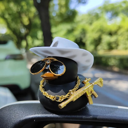 Rubber Duck Car Dashboard Ornament – Cute Mini Duck Decor for Car, Desk & Office