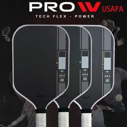 PRO IV T700 Carbon Fiber Pickleball Paddle – Reinforced Grip, Non-Slip Handle, Polymer Core