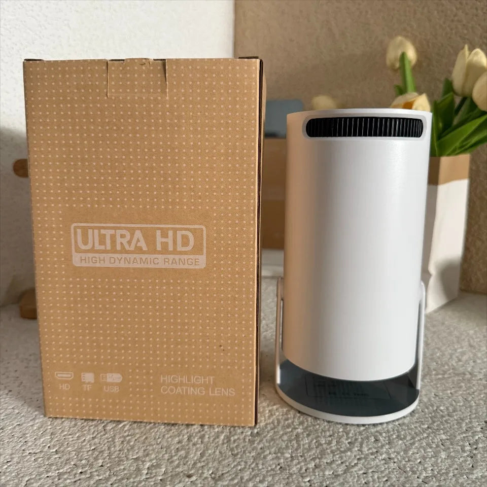 HY300A Smart Mini Projector – Android 9.0, WiFi Streaming & 1080P for Movie Nights Anywhere
