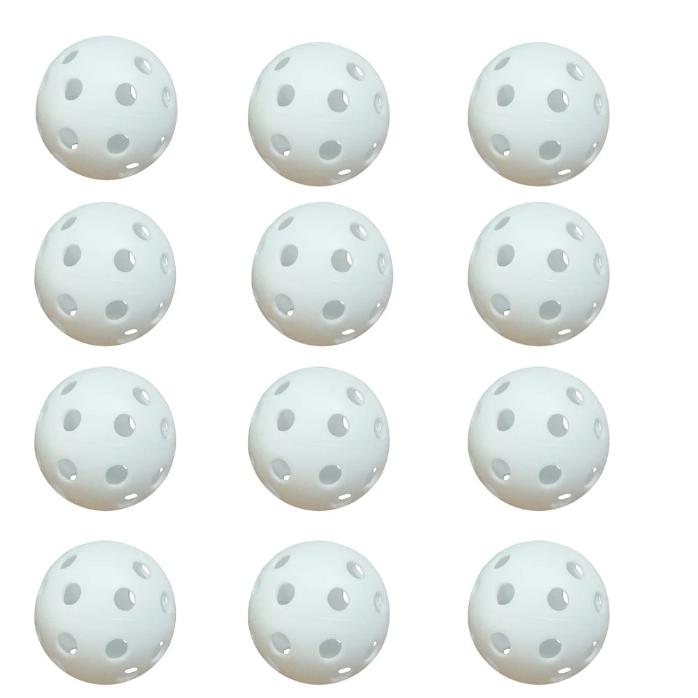 Indoor Pickleball Balls – 26-Hole Design, 3/6/12 Pack, Colorful & Durable 72mm Training Balls