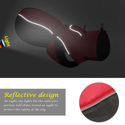 Waterproof Reflective Raincoat for Large Dogs – XL to 6XL