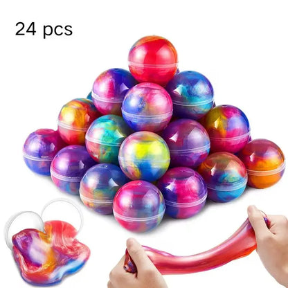 Stretchy Slime Balls Party Favors, 24 or 36 Pack – Non-Sticky, No-Mess Slime