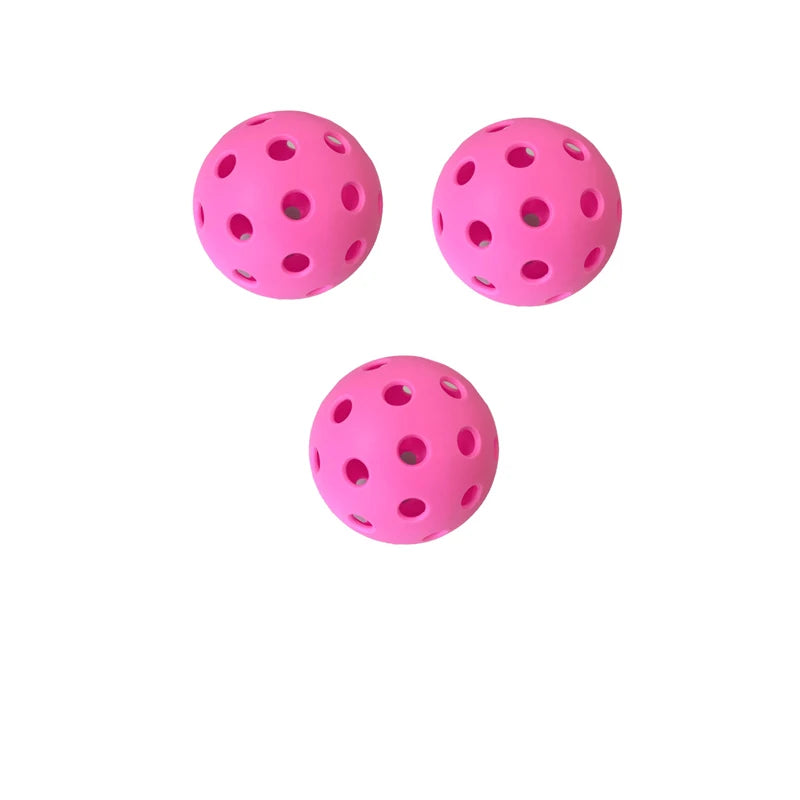 Indoor Pickleball Balls – 26-Hole Design, 3/6/12 Pack, Colorful & Durable 72mm Training Balls