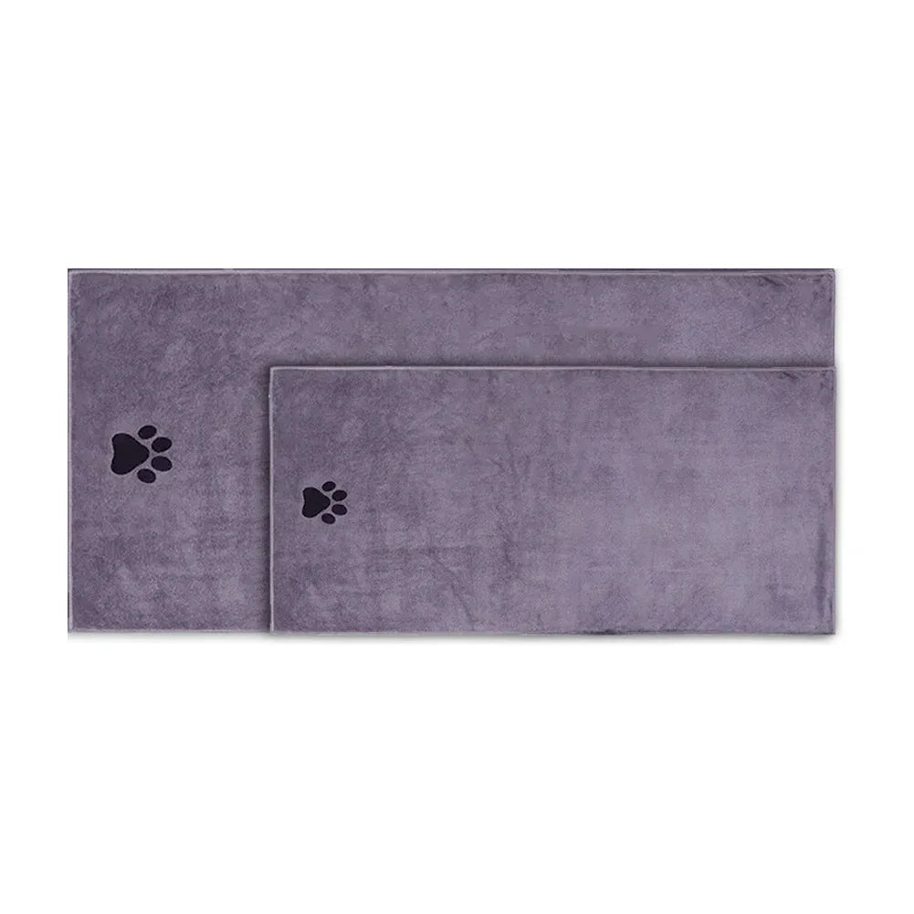 35*75cm/50*100cm  Dogs Grooming Supplies Microfiber Pet Bath Towel Embroidered Super Soft Absorbent Cat For