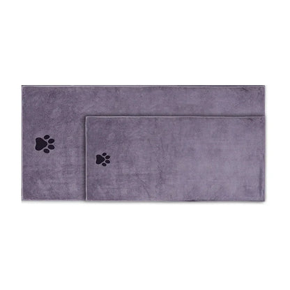 35*75cm/50*100cm  Dogs Grooming Supplies Microfiber Pet Bath Towel Embroidered Super Soft Absorbent Cat For
