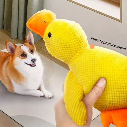 Dog Toy Stomping Duck Bite Resistant Grinding Teeth Cleaning Large Dog Interactive Entertainment Puppy Boredom Pet Plush Toy