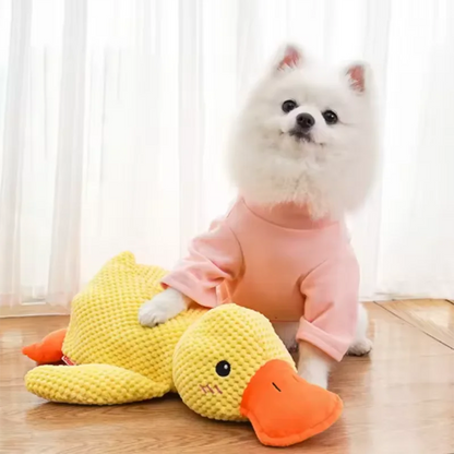 Dog Toy Stomping Duck Bite Resistant Grinding Teeth Cleaning Large Dog Interactive Entertainment Puppy Boredom Pet Plush Toy