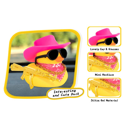 Rubber Duck Car Dashboard Ornament – Cute Mini Duck Decor for Car, Desk & Office