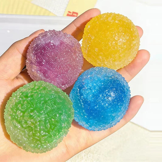 Squishy Ice Noisy Ball Maltose Fidgets Toy blind box Soft Slow-rebound Squeeze Anti-Stress Toy Adults Hand Exercise Gift