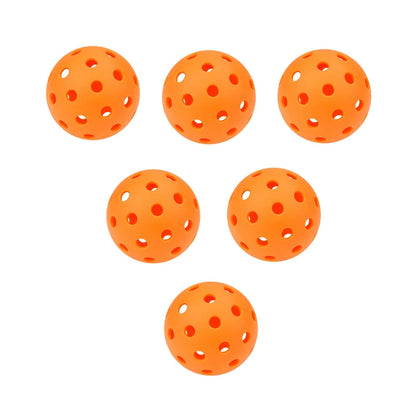 Indoor Pickleball Balls – 26-Hole Design, 3/6/12 Pack, Colorful & Durable 72mm Training Balls