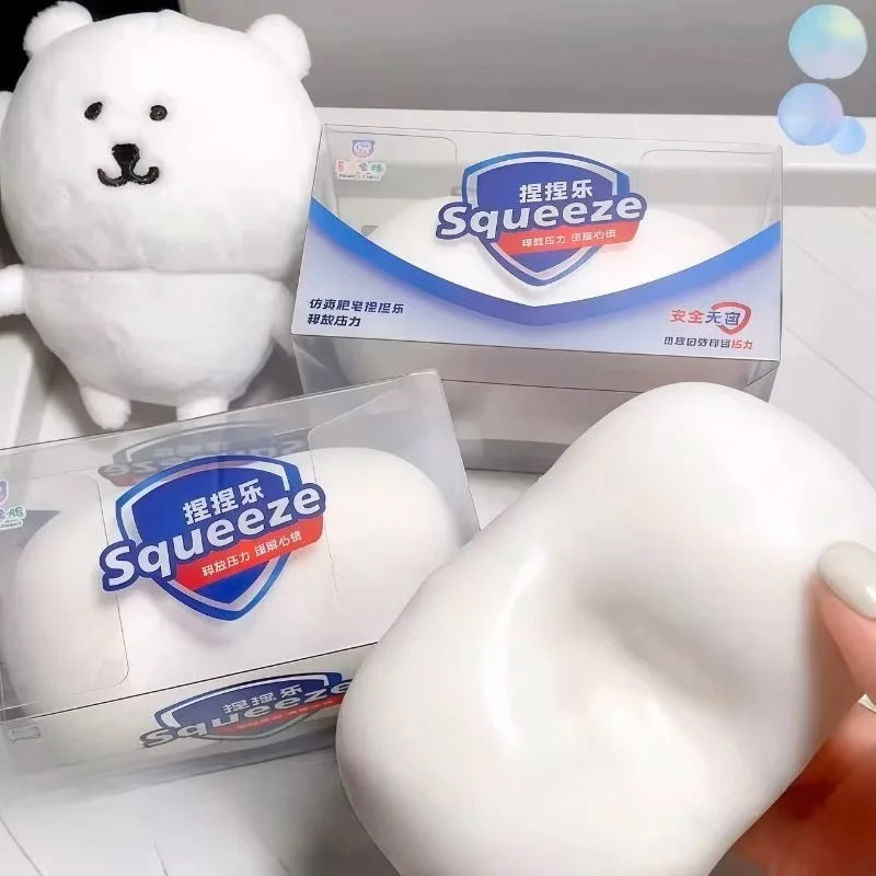 New ASMR Crunchy Soap Ball Squishy Stress Ball Filled Soft Squeeze Fidget Toy Anti-Stress Anxiety Relief Hand Decompression Toys