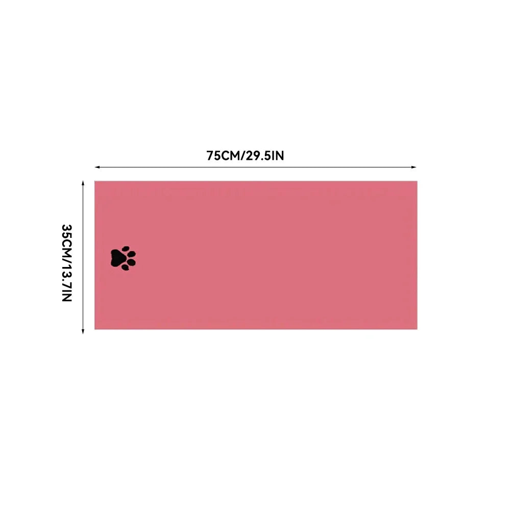 35*75cm/50*100cm  Dogs Grooming Supplies Microfiber Pet Bath Towel Embroidered Super Soft Absorbent Cat For