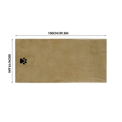 35*75cm/50*100cm  Dogs Grooming Supplies Microfiber Pet Bath Towel Embroidered Super Soft Absorbent Cat For