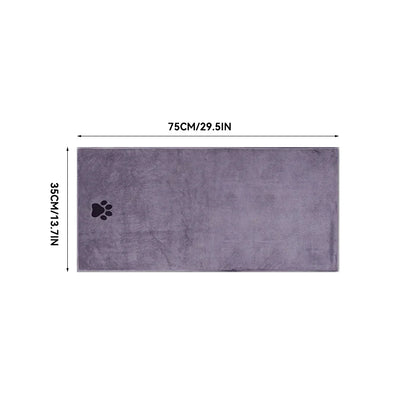 35*75cm/50*100cm  Dogs Grooming Supplies Microfiber Pet Bath Towel Embroidered Super Soft Absorbent Cat For