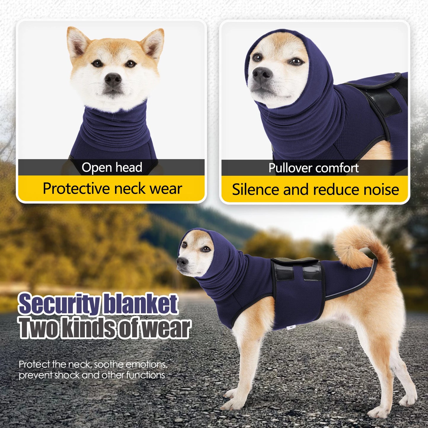 Dog Anxiety Vest & Calming Coat for Dogs and Cats