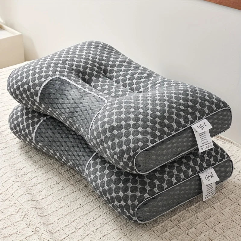 Ergonomic Neck Pillow Set of 2 – Contour Support for Side & Back Sleepers