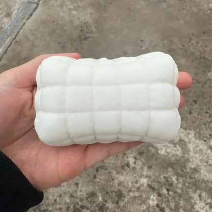 Squishy Soap Fidget Toy Milk White Squishy Texture Squeeze Toys Square Soap Relieve Anxiety Stress Relieving Toy