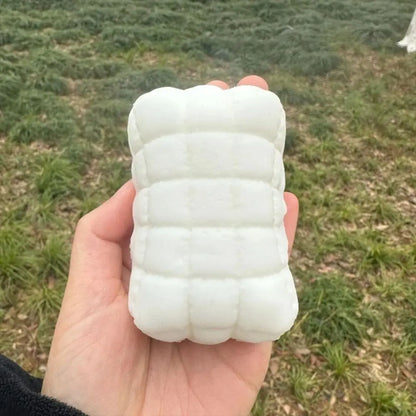 Squishy Soap Fidget Toy Milk White Squishy Texture Squeeze Toys Square Soap Relieve Anxiety Stress Relieving Toy