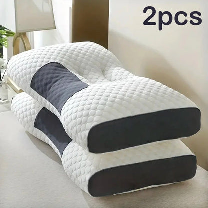 Ergonomic Neck Pillow Set of 2 – Contour Support for Side & Back Sleepers