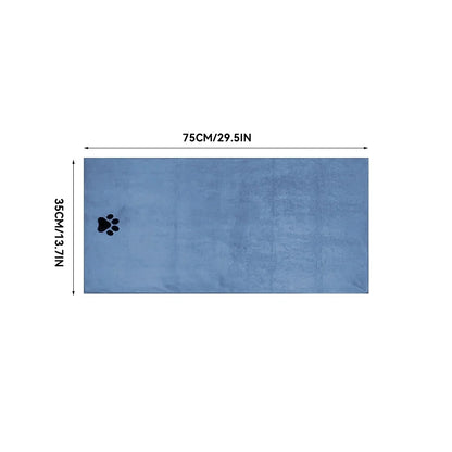 35*75cm/50*100cm  Dogs Grooming Supplies Microfiber Pet Bath Towel Embroidered Super Soft Absorbent Cat For