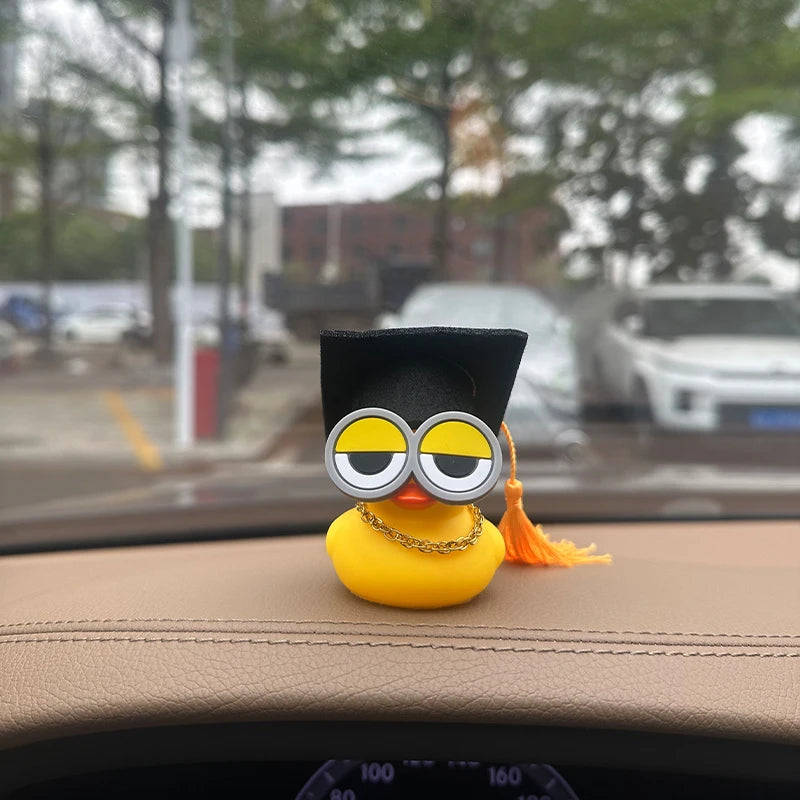 Rubber Duck Car Dashboard Ornament – Cute Mini Duck Decor for Car, Desk & Office