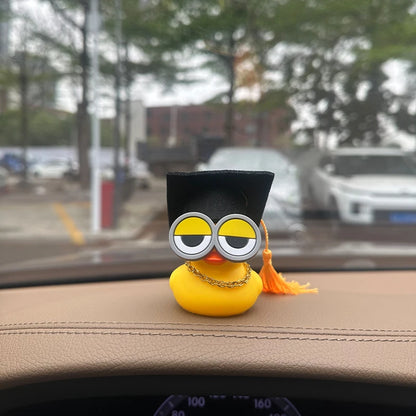 Rubber Duck Car Dashboard Ornament – Cute Mini Duck Decor for Car, Desk & Office