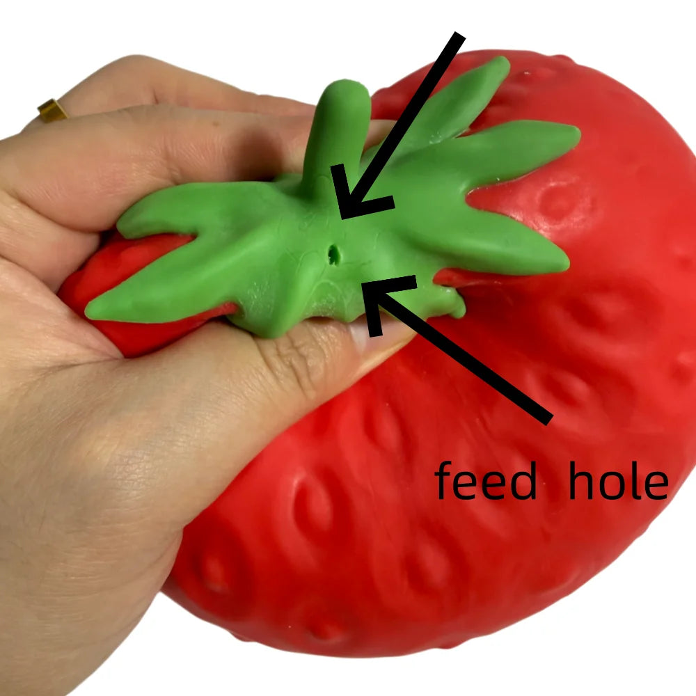 Oversized Strawberry Squishy Stress Relief Fidget Toy