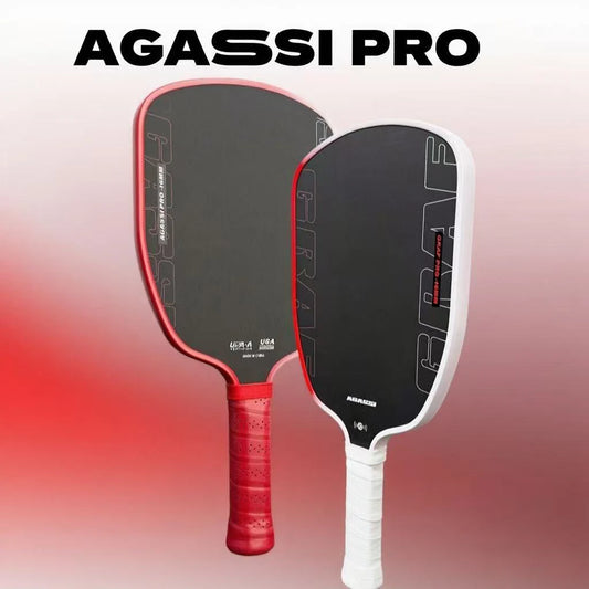Agassi Pro IV 16mm Pickleball Paddle – T700 Carbon Fiber, TFP Foam Core, Spin & Control
