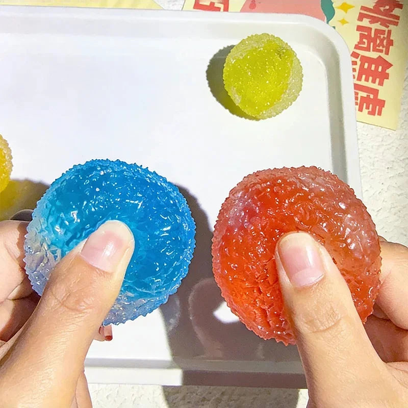 Squishy Ice Noisy Ball Maltose Fidgets Toy blind box Soft Slow-rebound Squeeze Anti-Stress Toy Adults Hand Exercise Gift
