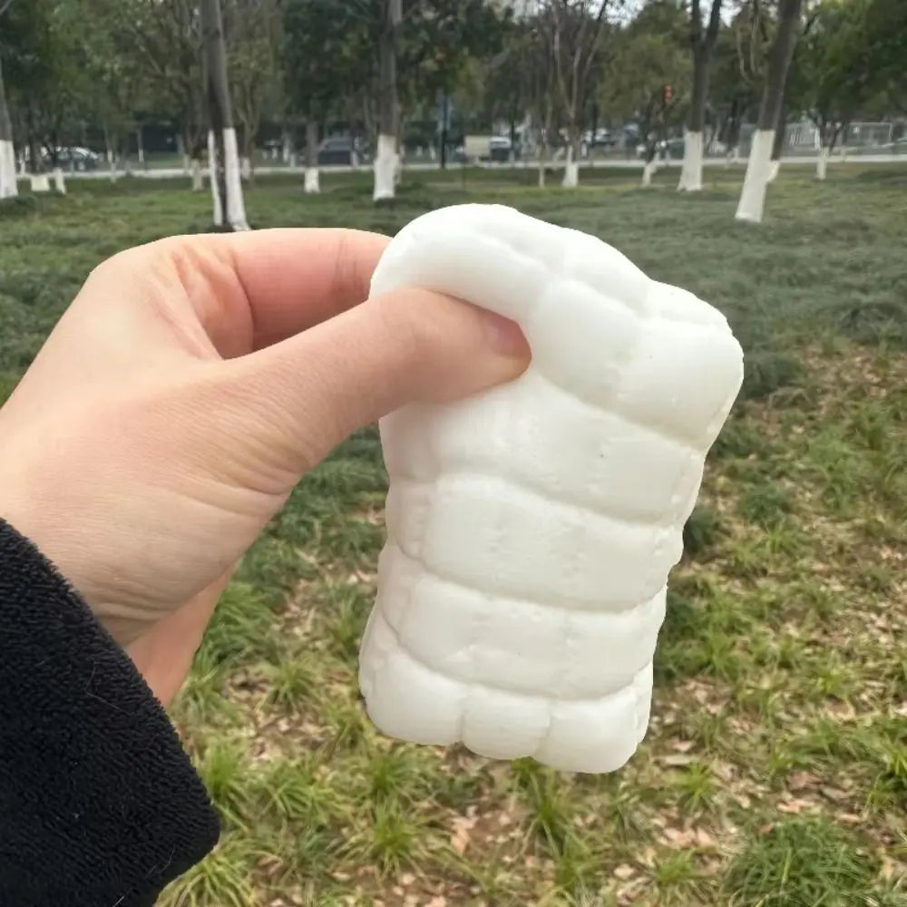 Squishy Soap Fidget Toy Milk White Squishy Texture Squeeze Toys Square Soap Relieve Anxiety Stress Relieving Toy