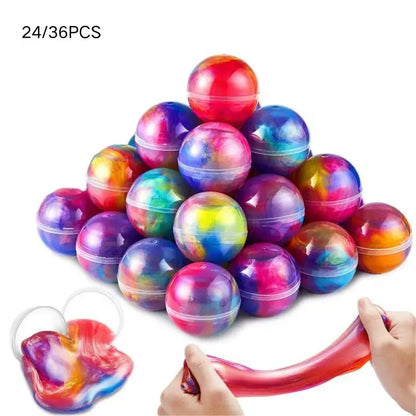 Stretchy Slime Balls Party Favors, 24 or 36 Pack – Non-Sticky, No-Mess Slime