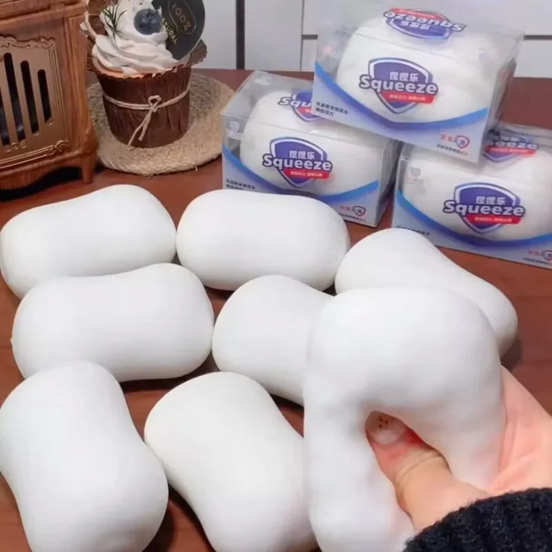 New ASMR Crunchy Soap Ball Squishy Stress Ball Filled Soft Squeeze Fidget Toy Anti-Stress Anxiety Relief Hand Decompression Toys