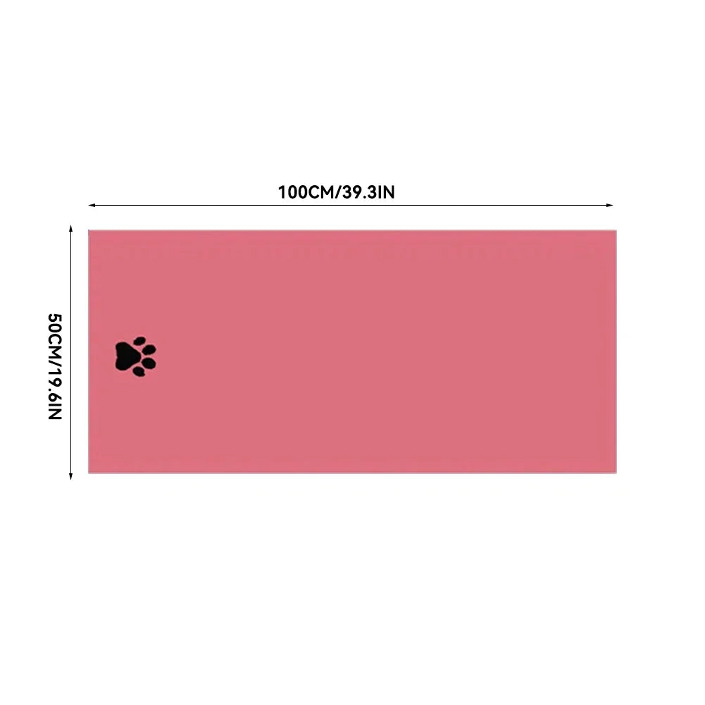 35*75cm/50*100cm  Dogs Grooming Supplies Microfiber Pet Bath Towel Embroidered Super Soft Absorbent Cat For