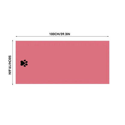 35*75cm/50*100cm  Dogs Grooming Supplies Microfiber Pet Bath Towel Embroidered Super Soft Absorbent Cat For
