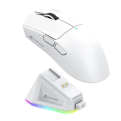 ATTACK SHARK X11 Tri-mode Wireless Mouse 2.4G Bluetooth Wired Programmable RGB Ultra Light Ergonomic Computer Gaming Mice