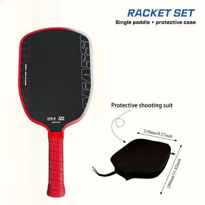 Agassi Pro IV 16mm Pickleball Paddle – T700 Carbon Fiber, TFP Foam Core, Spin & Control