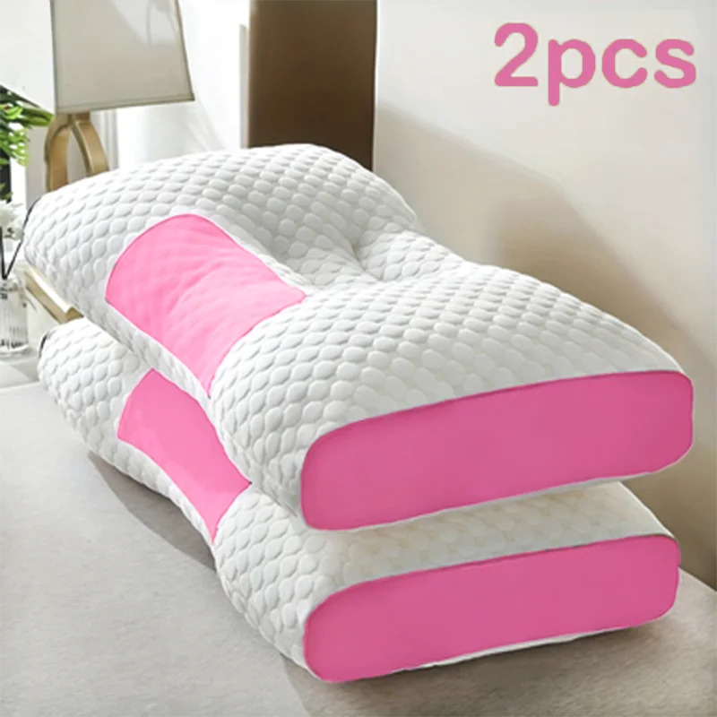 Ergonomic Neck Pillow Set of 2 – Contour Support for Side & Back Sleepers