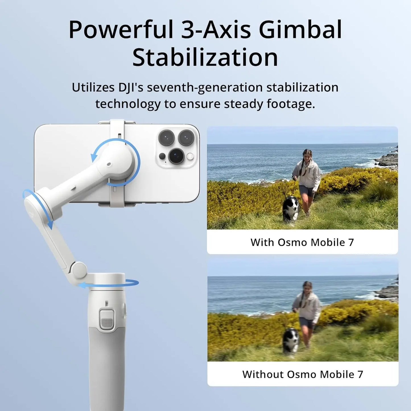 DJI Osmo Mobile 7 / 7P Smartphone Gimbal Stabilizer – 3-Axis, Original Brand New