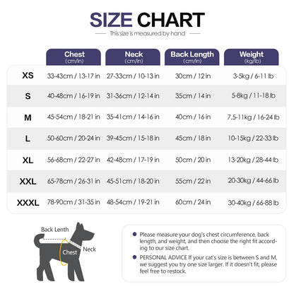 Dog Anxiety Vest & Calming Coat for Dogs and Cats