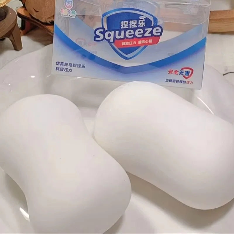 New ASMR Crunchy Soap Ball Squishy Stress Ball Filled Soft Squeeze Fidget Toy Anti-Stress Anxiety Relief Hand Decompression Toys