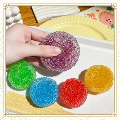 Squishy Ice Noisy Ball Maltose Fidgets Toy blind box Soft Slow-rebound Squeeze Anti-Stress Toy Adults Hand Exercise Gift